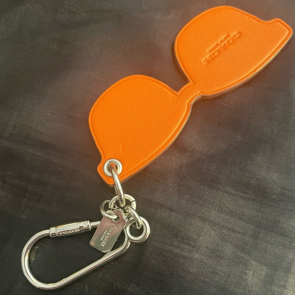 Coach Orange Sunglasses Keychain.New without tag. - Picture 2 of 2